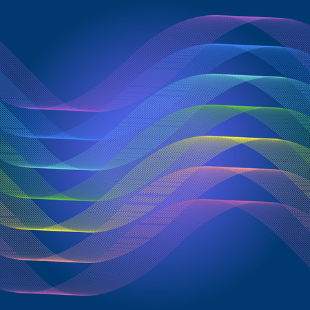 Spectrum curve line abstract background