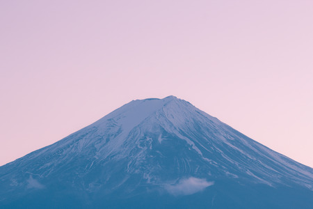 Closeup Mt Fuji in the early morning