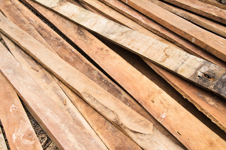 Stack of wooden boardsの写真素材