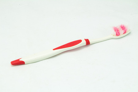 Old and dirty toothbrushの写真素材