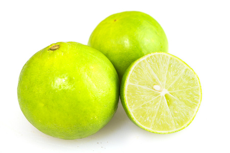 Asia fresh green lemon cutting groupの写真素材