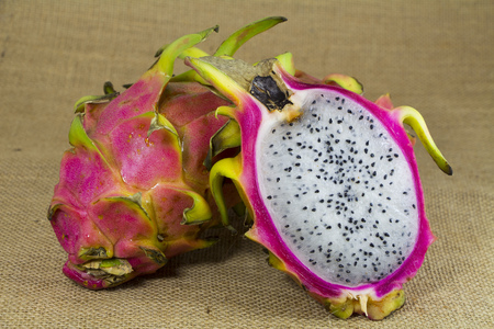 Freash Dragon Fruit form Thailand Group Shotの写真素材