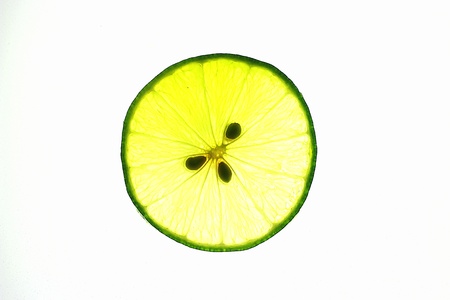 Beauty on the inside of the lemon is cut into two parts の写真素材