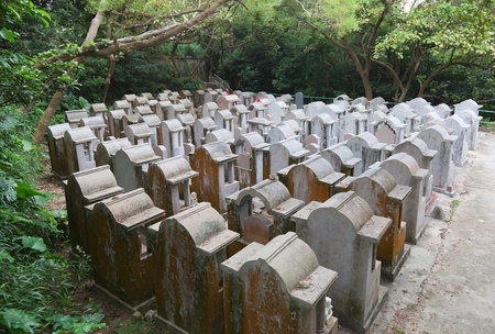 Cemetery on Cheung Chau Island. Hong Kong.のeditorial素材