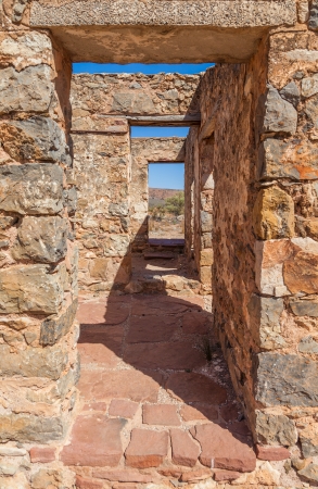 Ruins of abandon Kanyaka homestead  Flinders Ranges  South Australia の写真素材