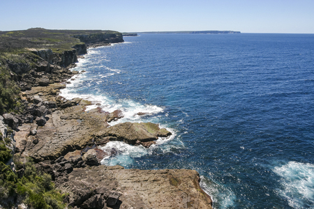 Rocky coast of Booderee National Park. Jarvis Bay. NSW. Australia.の写真素材