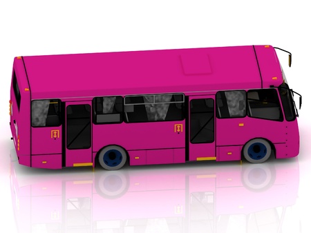 Bus to transport passengers at the airport. 3D conceptの写真素材