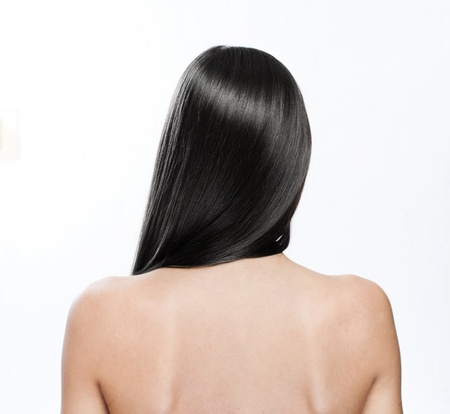 Beautiful Woman with Healthy Long Hairの写真素材