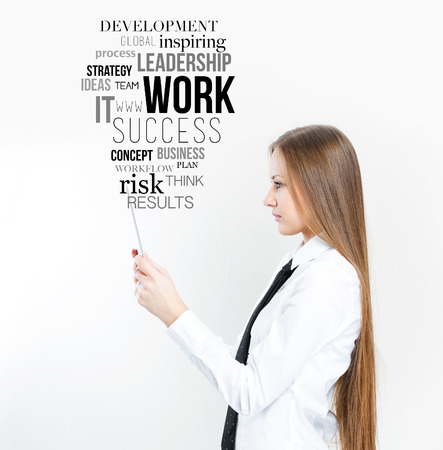 Portrait of smiling business womanの写真素材