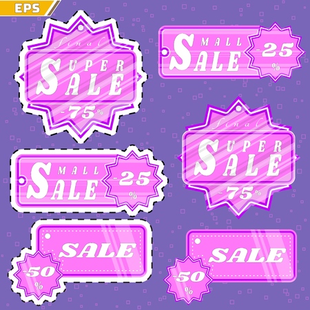 Holiday promotional sale designのイラスト素材