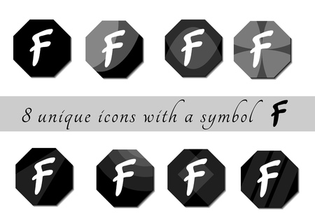 black and white buttons with symbol. black and white buttons. button icon. black icons for the siteのイラスト素材