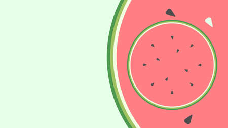 Watermelon on green background. Fresh fruit. Juice
