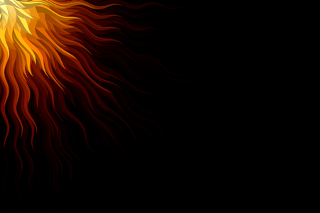 Comic speed lines radial background, like a sun. Red yellow gradient festive illustration with coy space.の写真素材