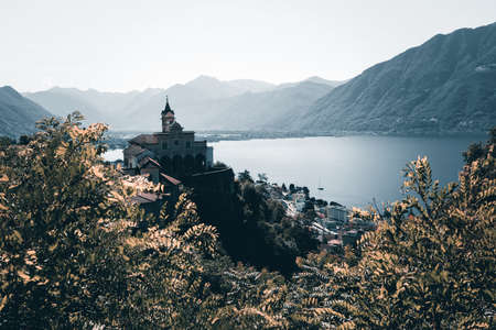 View over Lake Maggioreの写真素材