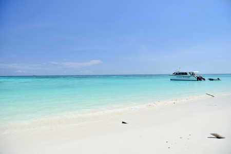 clear water beautiful sea like a heaven at Tachai island, Phang-nga Thailandのeditorial素材