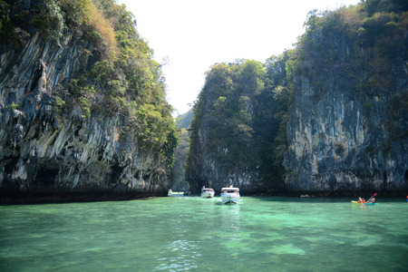 rocks and sea in Krabi Thailandのeditorial素材
