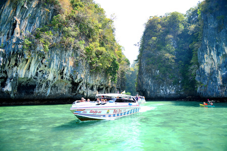 rocks and sea in Krabi Thailandのeditorial素材