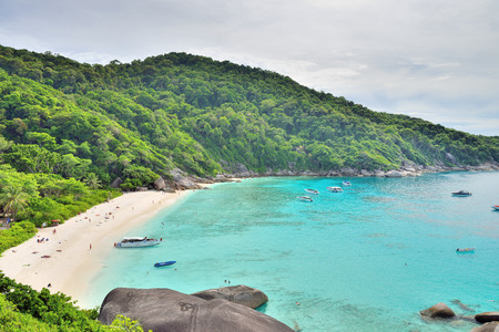 Top view of Similan island Thailandのeditorial素材