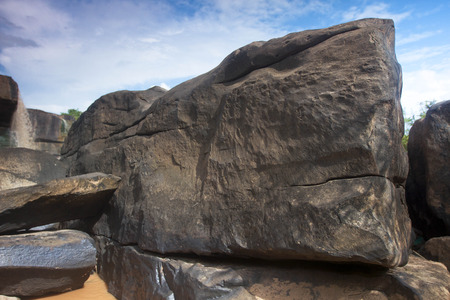 amazing asia tropical landscape turtle stone mountain の写真素材