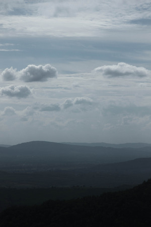 The background of mountains that feels comfortable の写真素材