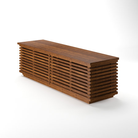modern minimal furniture with white background studio style, its mixer of different wooden vs concrete textures, some are wire-frame furniture some are good quality pink furnitureの写真素材