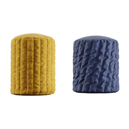 Pillow stool isolated on white background. 3d rendering.の写真素材