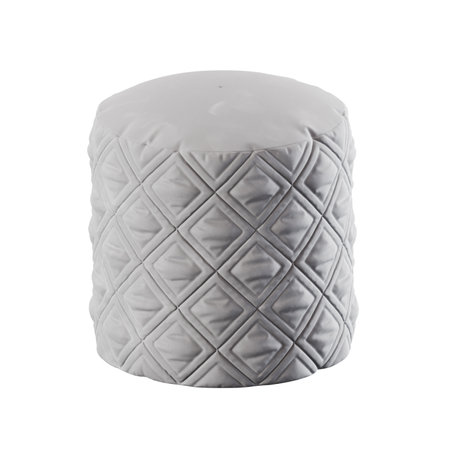 Ceramic stool isolated on white background. Clipping path included.の写真素材