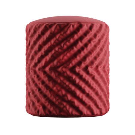 Red cylinder isolated on a white background. 3d render image.の写真素材