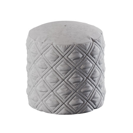 Round stool isolated on white background. Clipping path included. 3d renderの写真素材