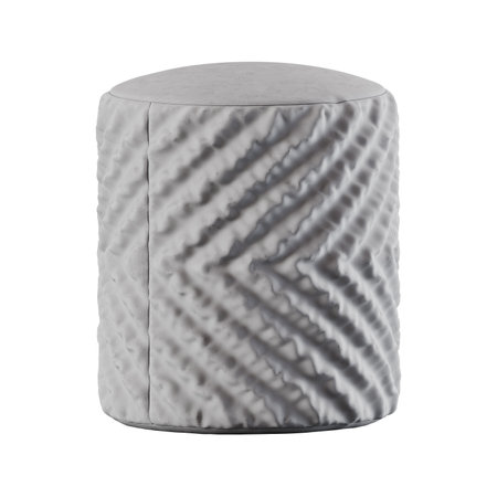 Ceramic stool isolated on white background. 3d rendering.の写真素材