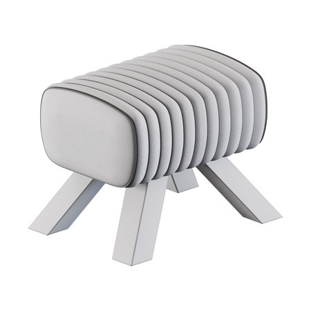 stool chair isolated on a white background. 3d rendering.の写真素材