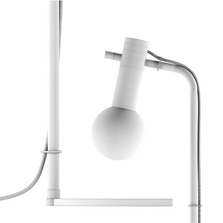 3d rendering of a lamp on a white backgroundの写真素材