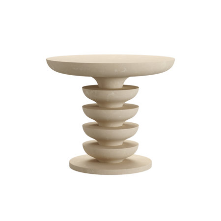 Ceramic stand isolated on white background. 3D rendering.の写真素材