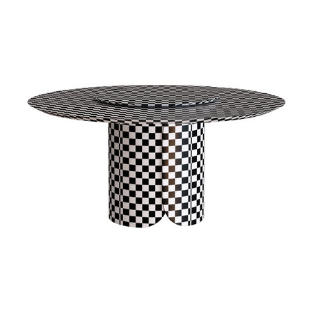 Black and white checkered hat isolated on white background. Vector illustration.の写真素材