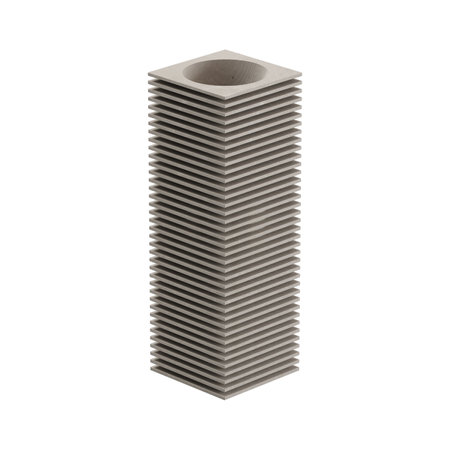 3d render of building tower. Isolated on white background.の写真素材