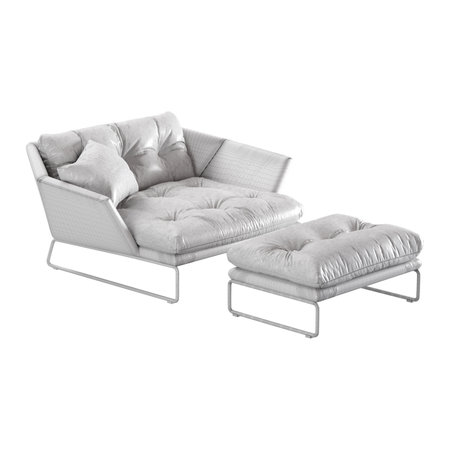 Modern white fabric corner sofa. Textile upholstery sofa with pillows on white background. 3d renderの写真素材