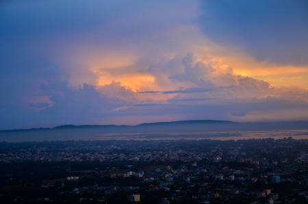 Mandalay Hill at sunset, Myanmar