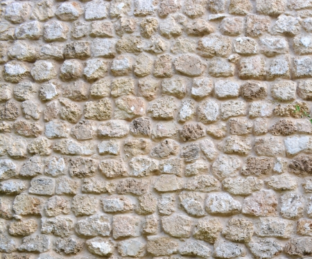isolated stone brick wall