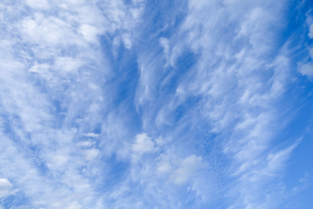 Blue sky with little cloudsの写真素材