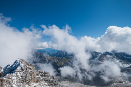 Zugspitze, top of Germanyの写真素材