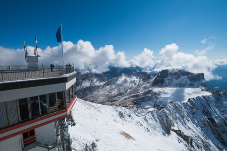 Zugspitze, top of Germanyの写真素材