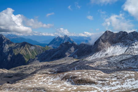 Zugspitze, top of Germanyの写真素材