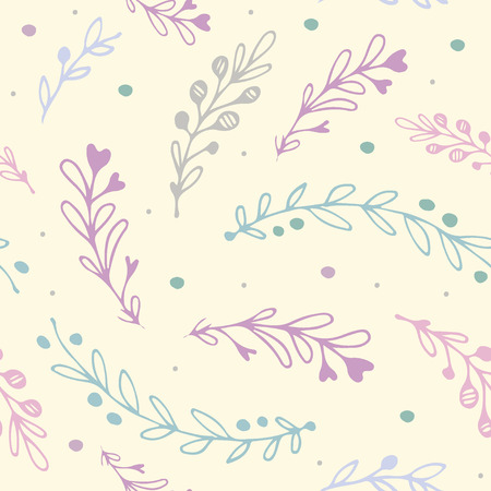 Herbal seamless pattern. This seamless pattern can be used for wallpaper, pattern fills, web page backgrounds, surface textures.のイラスト素材