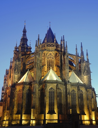 St. Vitus Cathedral in Prague.の写真素材