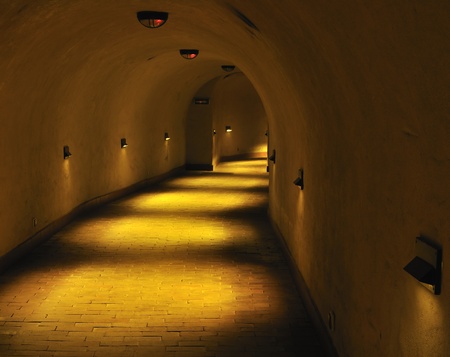 Old, antique tunnel. Lublin in Poland.のeditorial素材