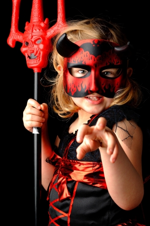 Girl girl as the devil の写真素材