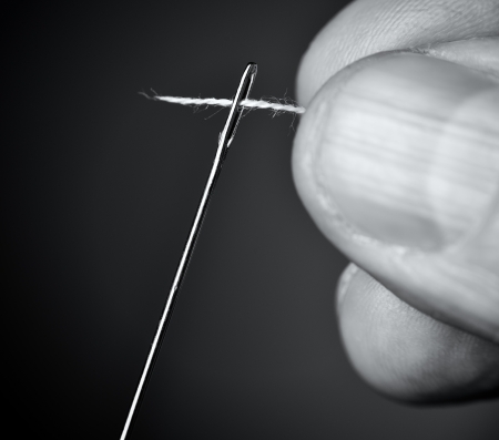 Thread the needle の写真素材