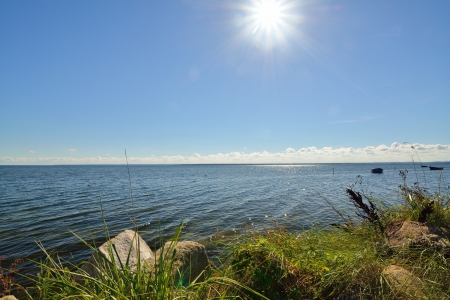 Beautiful quiet beach on the Baltic Sea の写真素材