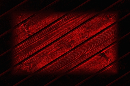 Red from wooden boards の写真素材
