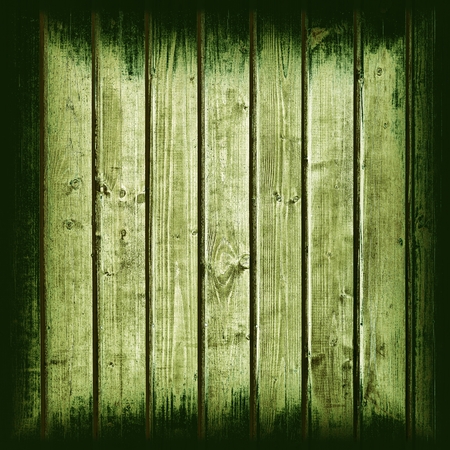 Green  from wooden boards の写真素材